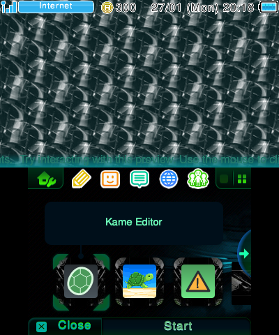 dark aero theme for 3ds :3