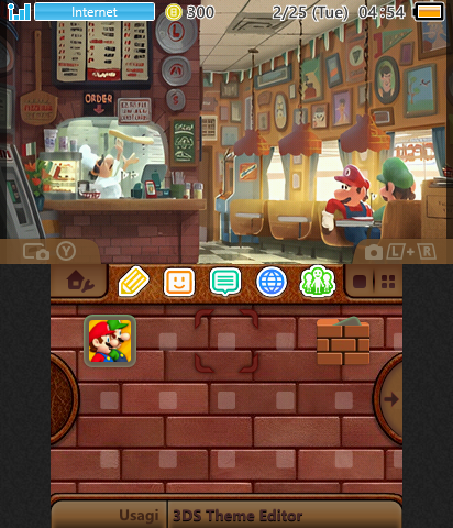 Mario Bros. Italian Bistro Theme