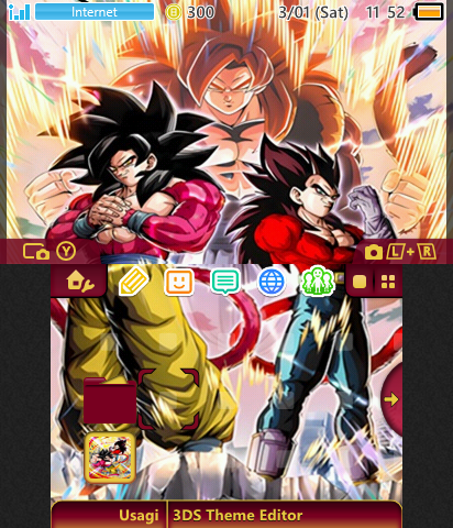 SSJ4 Goku and Vegeta