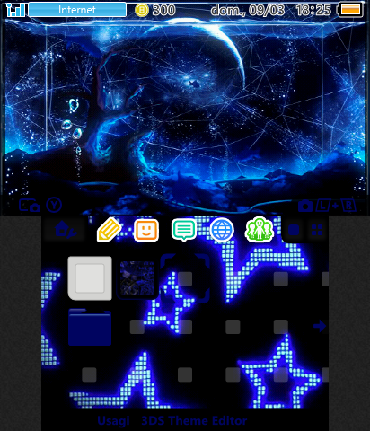 Edgy Theme Dark and Blue