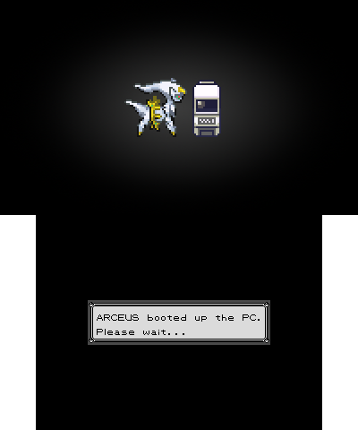 Arceus boots the PC [Pokemon]