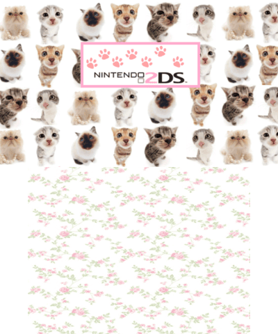 Kitty cat pink cute paw 2ds