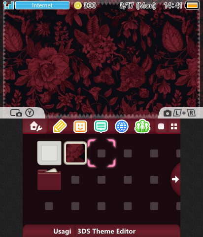 Gothic Burgundy Florals