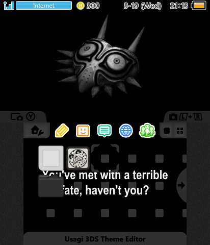 Leg Of Zelda: Majora's Mask B/W