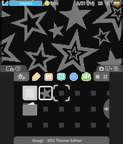 black & white stars