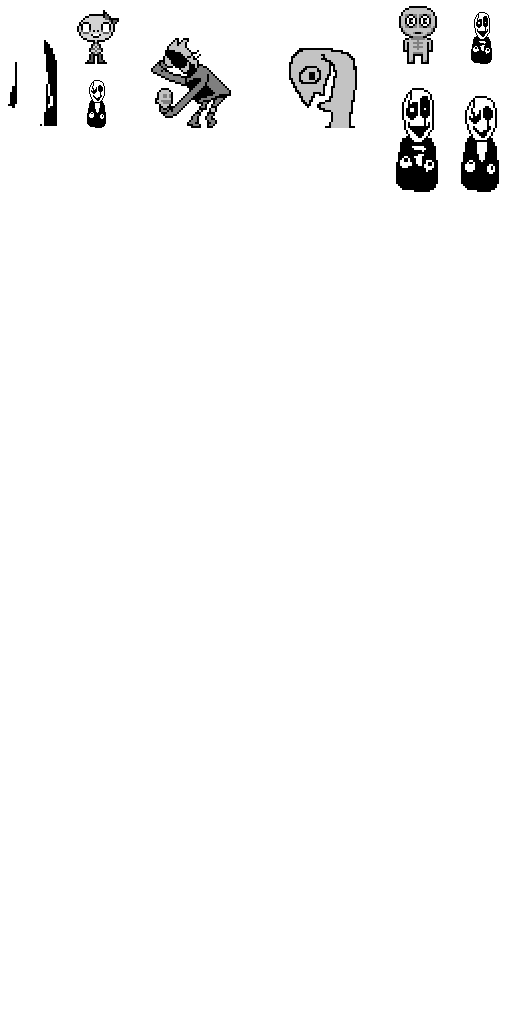 W.D. Gaster Badges (Undertale)