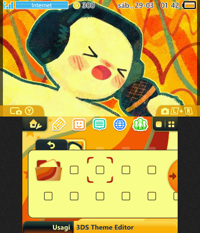 Silly orange guy singing