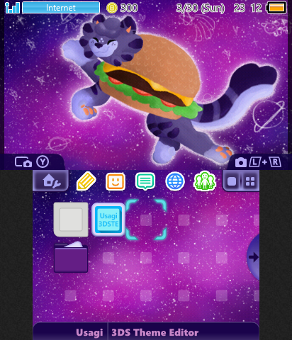 Burger cat in space V2