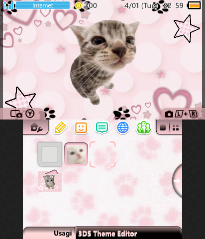 Pink vintage kittens theme