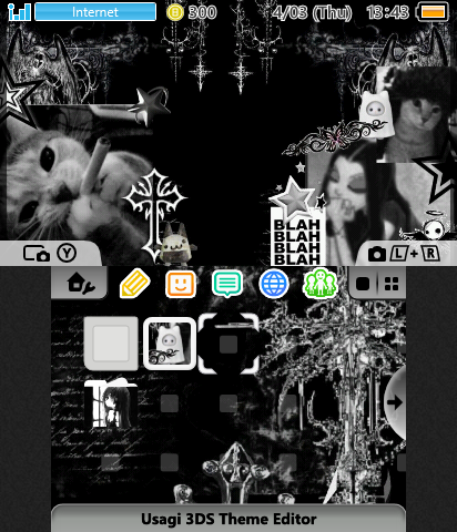 black y2k theme