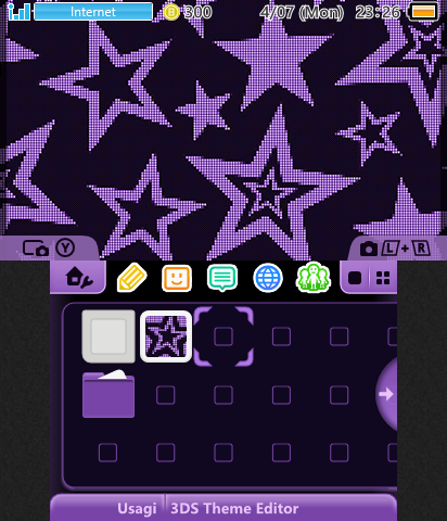y2k purple stars