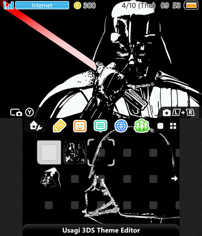 darth vader black theme