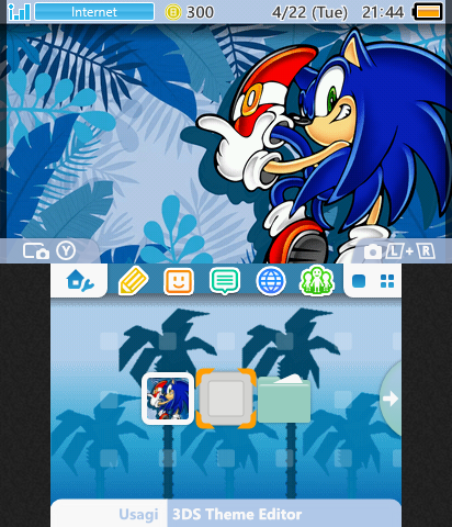Tropical Blue Sonic Theme