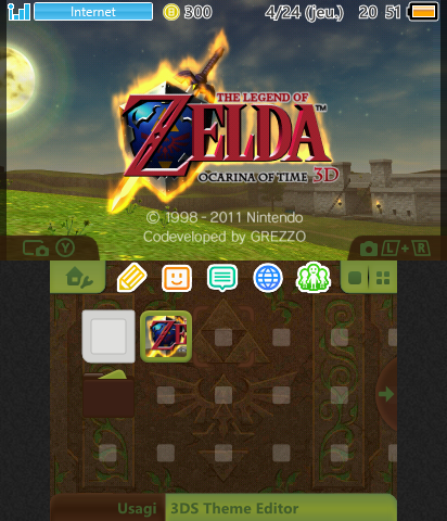 Ocarina of time 3D title screen