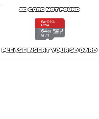 No SD Card