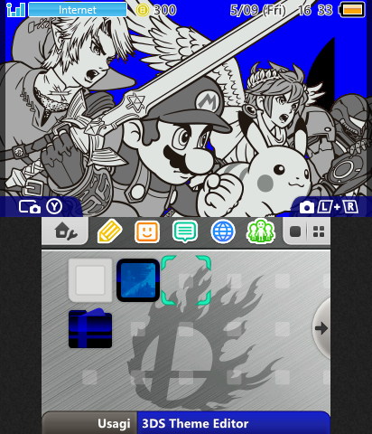 Super Smash Bros. for 3DS Blue