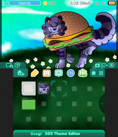 Spring Time Burger cat