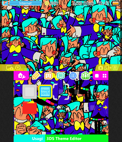 static miku 3DS Sliding Theme