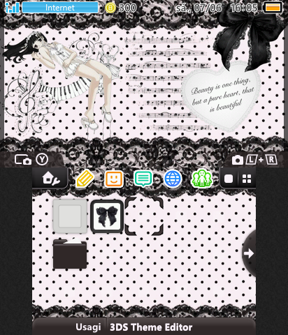 b&w cute gothic theme