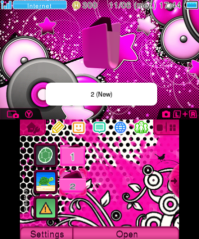 Pink/black frutiger metro