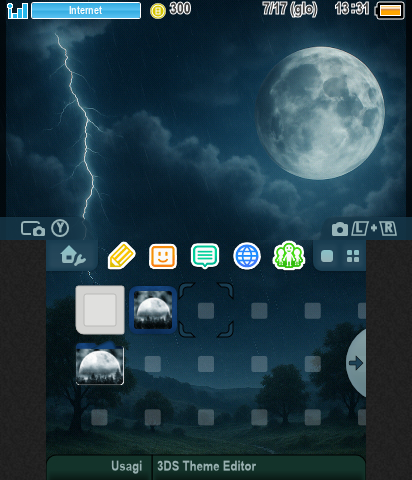 Rainy And Stormy Moonlight