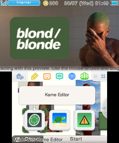 blonde - a frank ocean 3DS theme