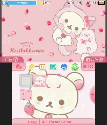 Korilakkuma Strawberry Theme