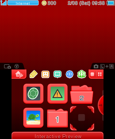Red 3DS Theme
