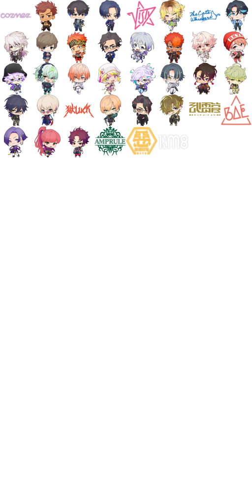 Paradox Live logos + chibis