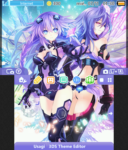 Purple Heart & Iris Heart
