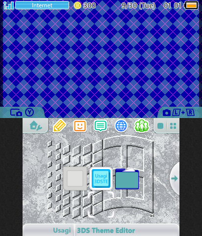 Windows 31 - Argyle Blue