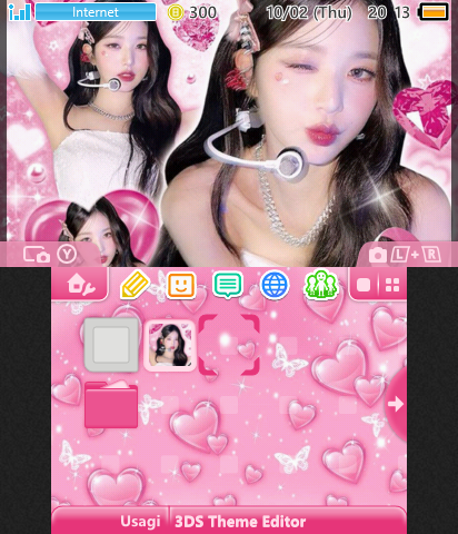 wonyoung pink hearts