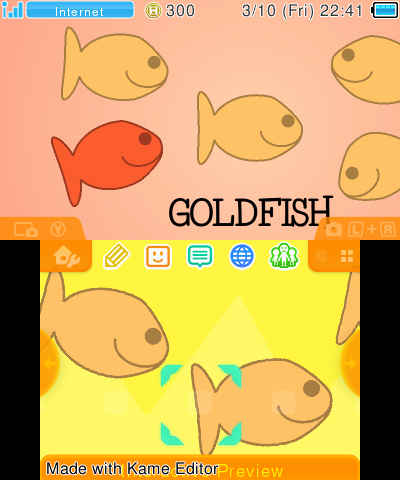 Goldfish 3DS Theme [V2]