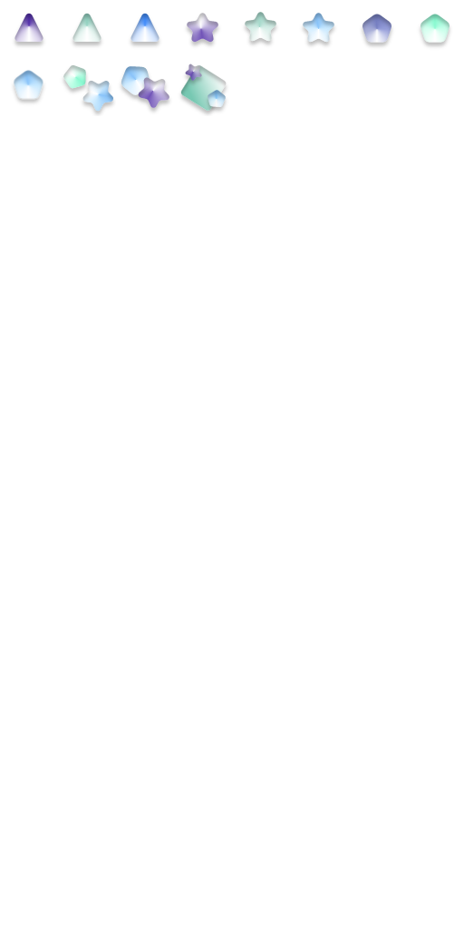 Frosted Glass Badges