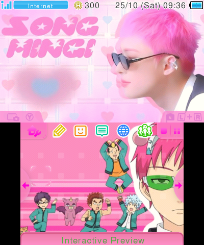 Mingi and saiki k pink theme