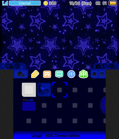 Blue stars theme
