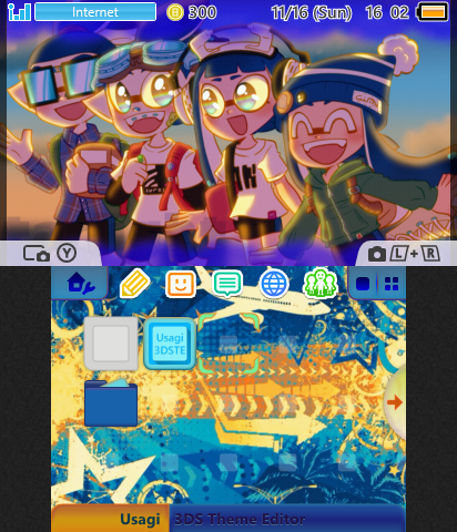 Team Blue theme coroika splatoon