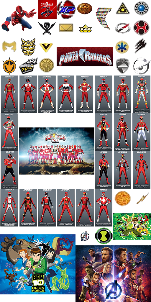 marvel,Ben 10,power rangers!