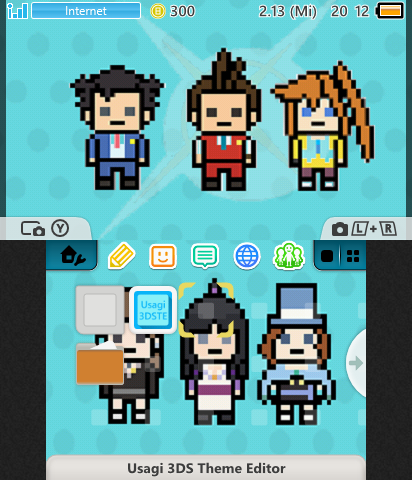 Ace Attorney Pixel Theme