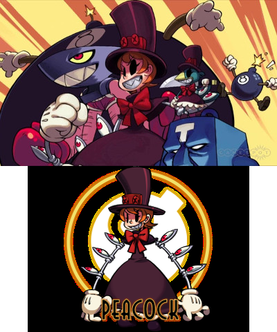 Peacock Skullgirls Splash