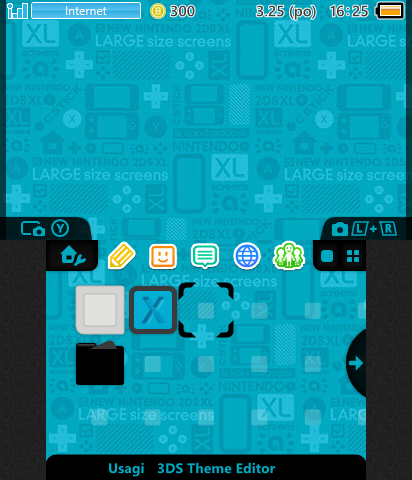 2DS XL Theme (blue)