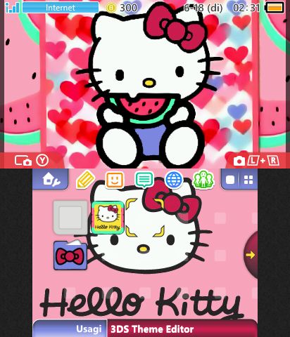 Hello Kitty Watermelon Theme