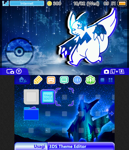 Blue galaxy Zangoose