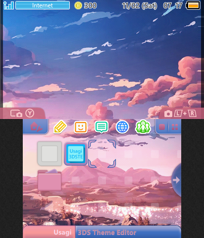 Dusk night with clouds