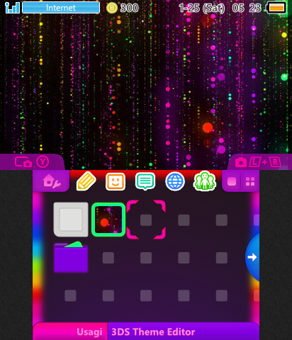 Colorful rain theme
