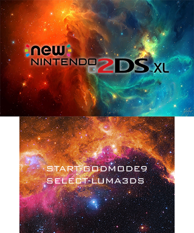 Blue & Orange Galaxy (N2DSXL)