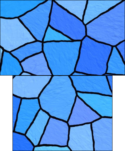 Blue abstract no buttons