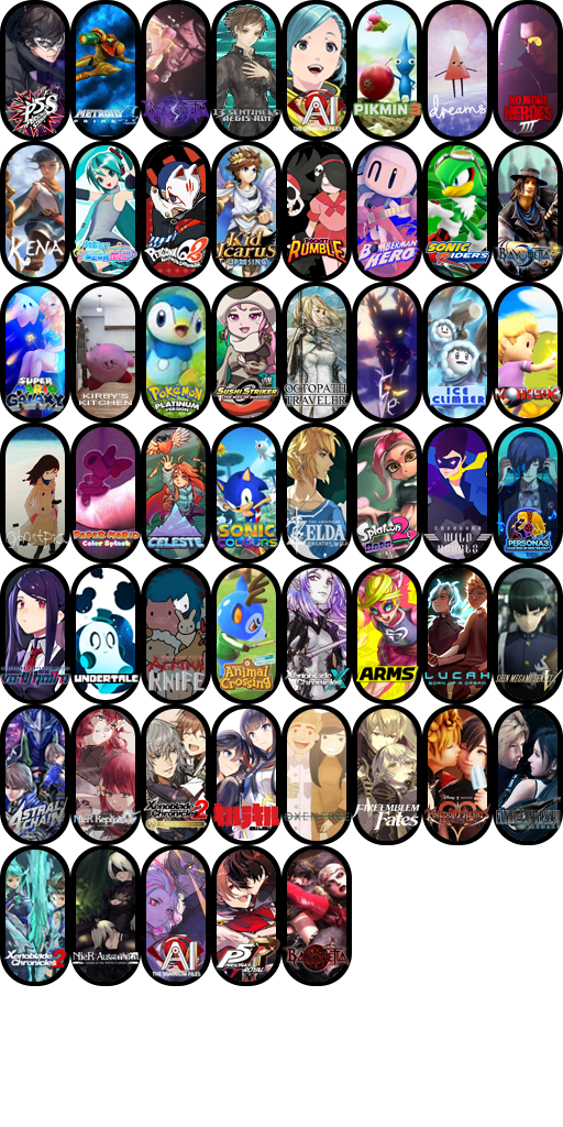 (2x1) 53 Varying Game Characters