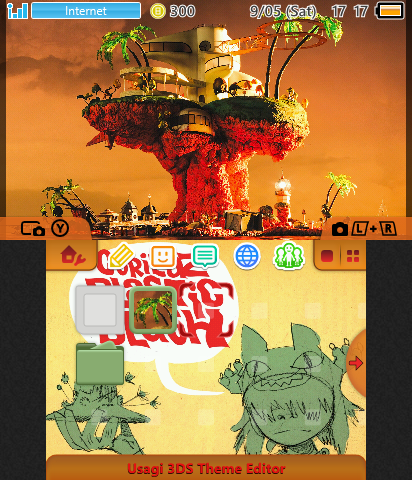 Plastic Beach 3DS Theme