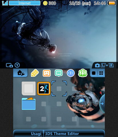 Portal 2 3DS Theme